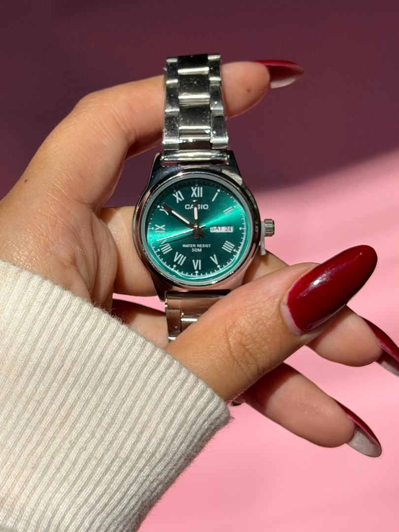 ساعت مچی زنانه استیل روزمره مدل Ruby Green - Image 3